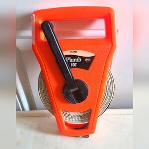 100 FT. Plumb Tape Measure MPN PL1706, ½ Inch Tape,
